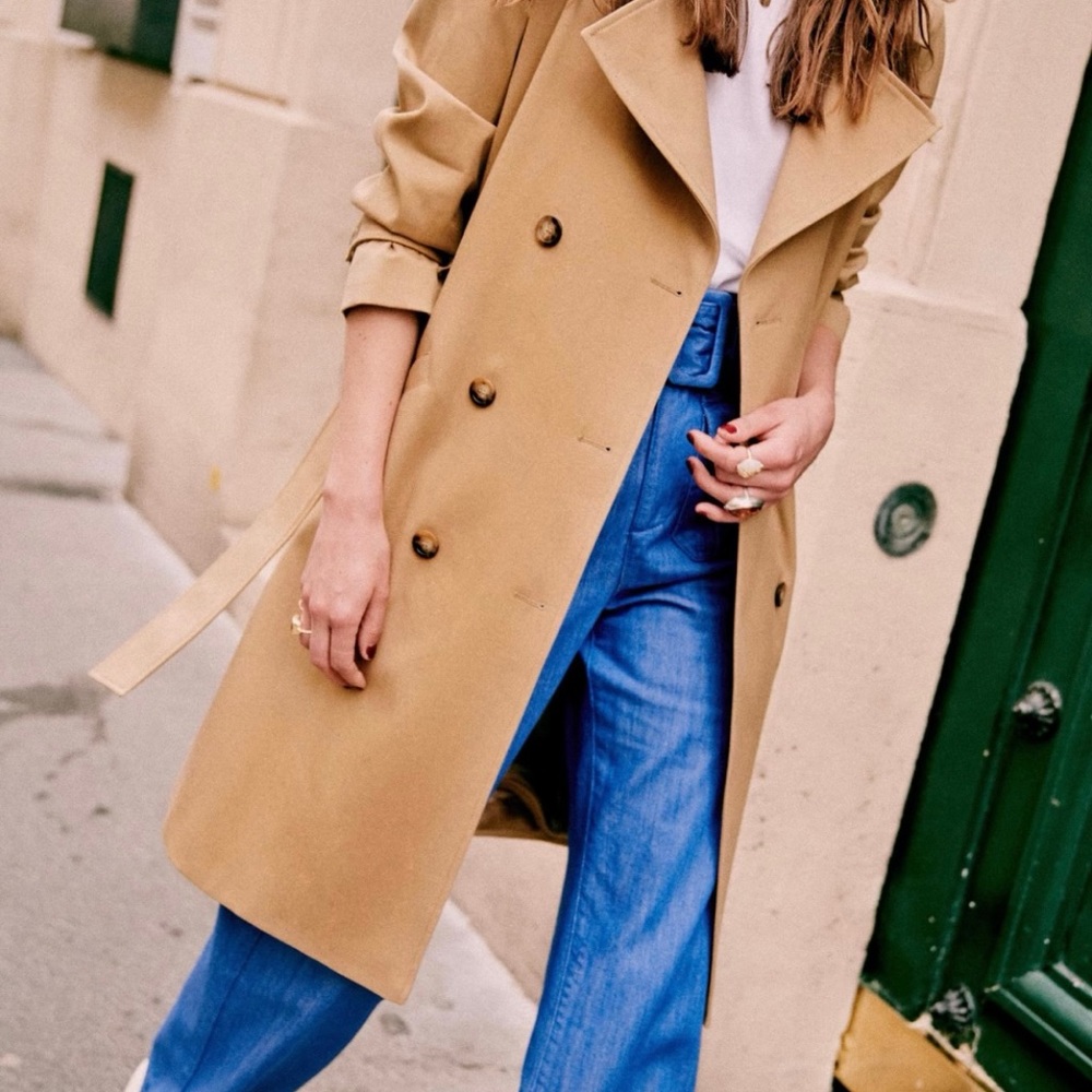 NWT Sezane Scott Trench Sz. 34